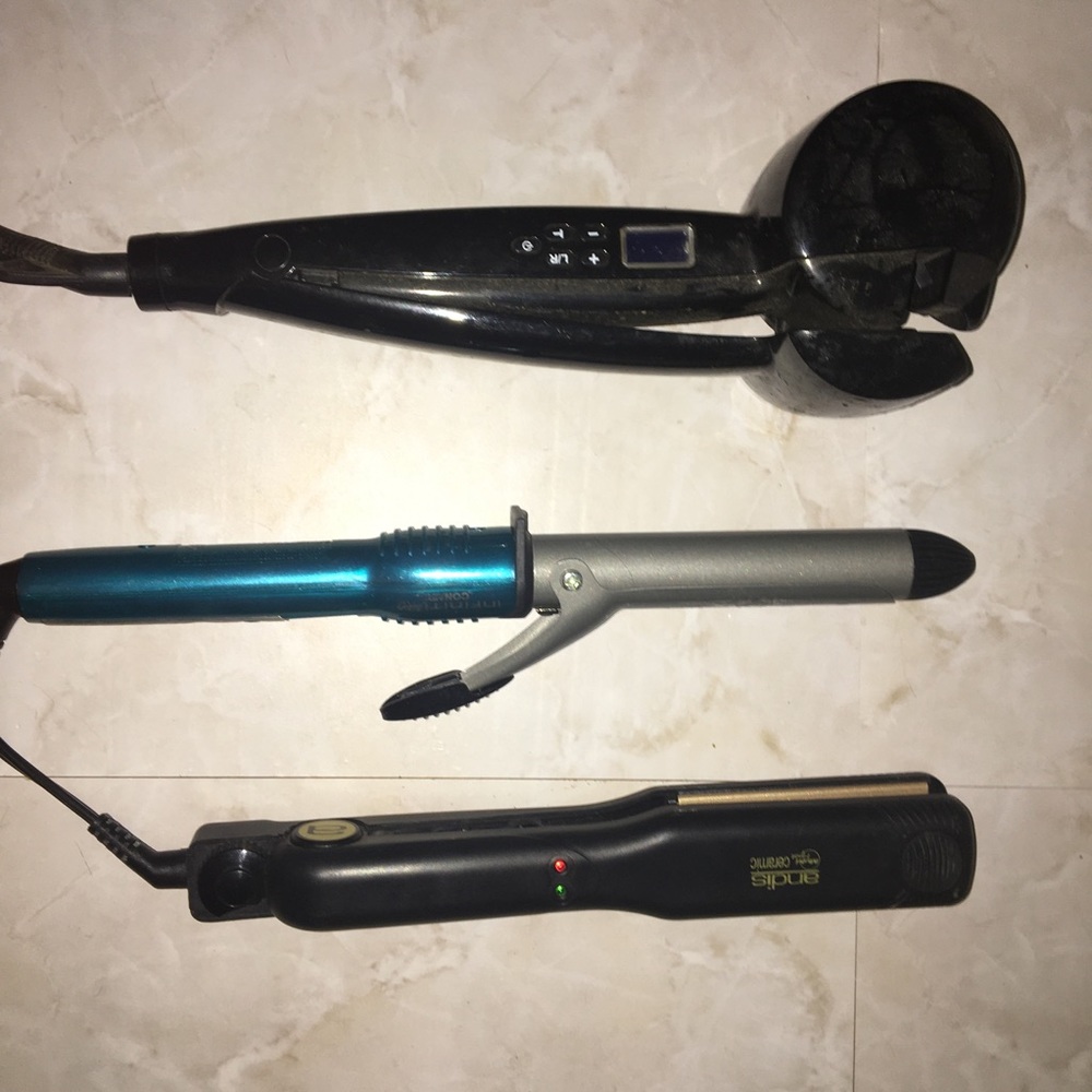Hairstyling tools trio